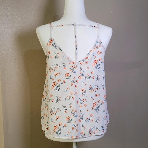 Lush White Floral Top Sz Small - Picture 5 of 10
